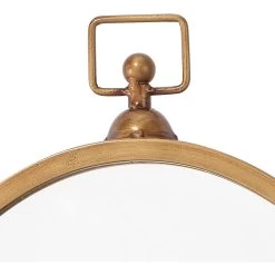 Zoe 27 X 24 Inch Antique Brass Mirror -Jamie Young Store ls6zoeab 3