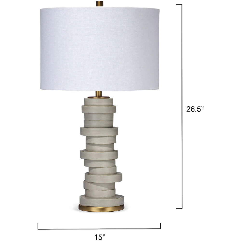 Alignment 26.5 Inch 100.00 Watt Cement Table Lamp Portable Light 3 Alignment 26.5 Inch 100.00 Watt Cement Table Lamp Portable Light - Image 3