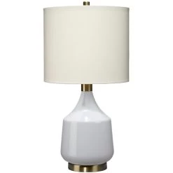 Amelia 24.5 Inch 100.00 Watt Pale Blue Table Lamp Portable Light