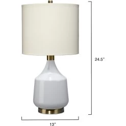 Amelia 24.5 Inch 100.00 Watt Pale Blue Table Lamp Portable Light -Jamie Young Store ls9amelipbbr 2