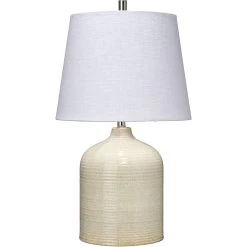 Au Lait 22.5 Inch 100.00 Watt Taupe Table Lamp Portable Light