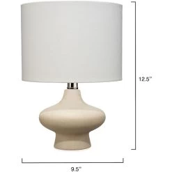 Dawkins 12.5 Inch 150.00 Watt Beige Table Lamp Portable Light -Jamie Young Store ls9dawkinsbe 2