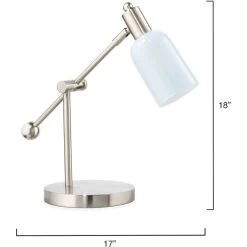 Draft 18 Inch 25.00 Watt Blue Task Lamp Portable Light -Jamie Young Store ls9draftnibl 2