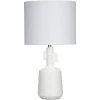 Flinstone 23.25 Inch 100.00 Watt White Table Lamp Portable Light