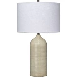 Latte 27.5 Inch 100.00 Watt Taupe Table Lamp Portable Light