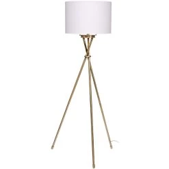 Manny 64 Inch 100.00 Watt Antique Brass Floor Lamp Portable Light